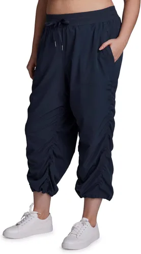 Miniatura 7 de RBX Active - Pantalón capri con cordón ajustable para mujer, talla grande, ligero, tejido
