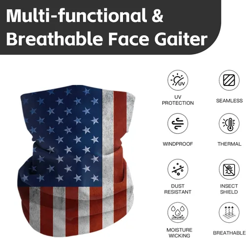 Miniatura 2 de Máscara facial para hombres y mujeres, protección solar UPF 30+, transpirable, bandana para motocicleta, senderismo, pesca