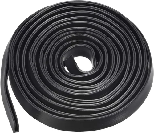 Miniatura 5 de uxcell Extrusión del sello en U del borde del molde, hoja protectora de borde de canal en U negra de silicona se adapta a borde de 0.004-0.059 in