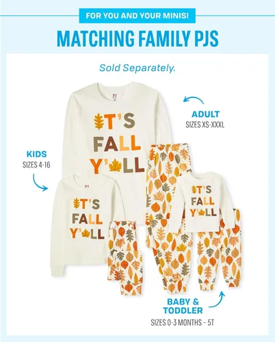 Miniatura 2 de The Children's Place Baby Kids 2 Piece Fall Pajamas, Cotton