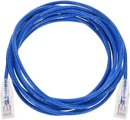 Miniatura 4 de Monoprice Cat6 10 pies azul Cable de conexión de nivel de componente UTP 28AWG 550 MHz cobre puro desnudo sin enganches RJ45 Serie SlimRun Cable