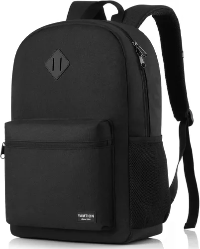 Miniatura 13 de YAMTION Mochila escolar, mochila clásica unisex para adolescentes con puerto USB para escuela secundaria, universidad, oficina, trabajo, viajes