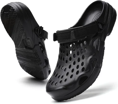 Zuecos de verano antideslizantes para hombre, zapatos de jardín ligeros y suaves, zuecos para jardín, cocina, exteriores, playa, patio, piscina,