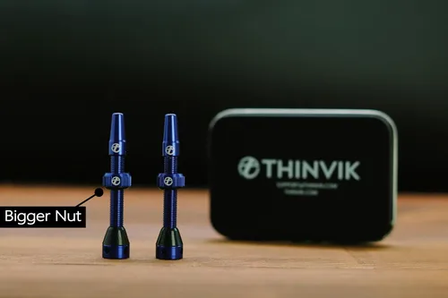 Miniatura 2 de Thinvik Presta - Vástago de válvula sin cámara de 44/48/65/70/3.346 in, kit de vástago de válvula sin cámara Presta de aleación súper ligera