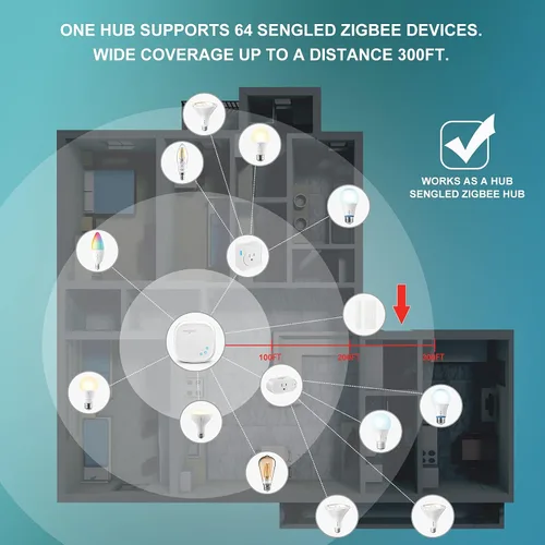 Miniatura 3 de Sengled - Bombillas inteligentes Zigbee, requiere un concentrador inteligente, funciona con SmartThings y Echo con concentrador incorporado, control