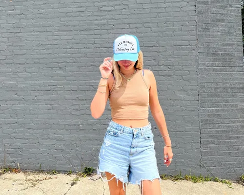 Miniatura 4 de Funky Junque Gorra de béisbol de malla para mujer, para despedida de soltera