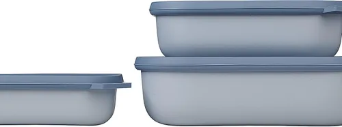 Miniatura 6 de Mepal Juego de 3 piezas Cirqula Multi Bowl - Contenedor de almacenamiento de alimentos con tapa - Adecuado como caja de almacenamiento hermética