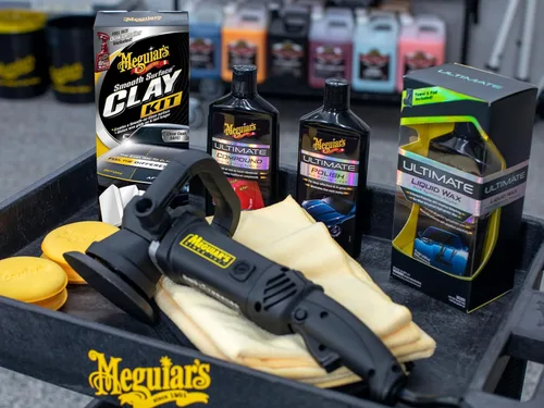 Miniatura 8 de Kit de arcilla Meguiar's G191700 para superficie lisa, aplicación de arcilla para automóviles segura y fácil para un acabado fino como el vidrio