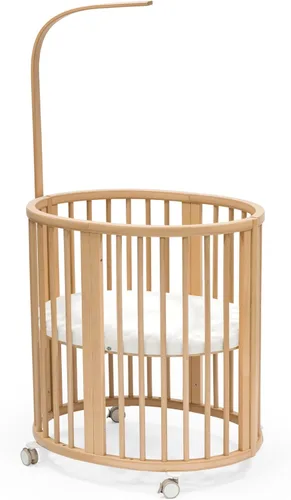 Miniatura 8 de Stokke Sleepi Mini Bundle V3, gris brumoso, incluye Sleepi Mini V3, colchón y barra de cortina, adecuado para edades de 0 a 5 años, ajustable