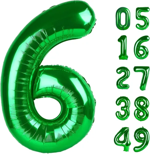 Miniatura 298 de Globo de cumpleaños número 4 dorado de 40 pulgadas, globos gigantes del número cuatro 14 24 34 40 44 2024, globos grandes de lámina de mylar para Oro