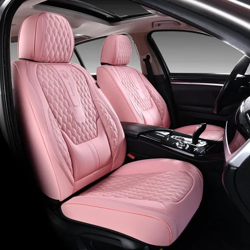 Miniatura 42 de Coverado Juego completo de fundas de asiento de automóvil, fundas de asiento de piel de napa para automóvil, protector de asiento de automóvil