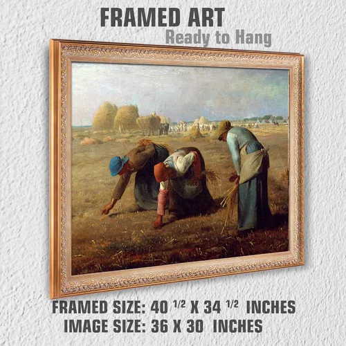 Miniatura 348 de A&T ARTWORK Campo de trigo con cipreses de Van Gogh Las reproducciones de arte clásico mundial, impresiones en lienzo giclée para decoración