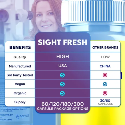 Miniatura 3 de Sight Fresh - Cápsulas Sight Fresh Advanced Vision Support Puills - Cápsula natural SightFresh que apoya la salud y el bienestar de los ojos
