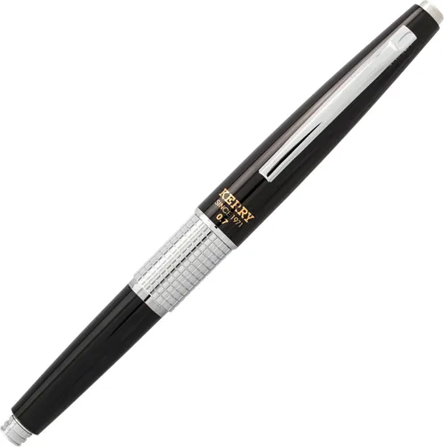 Miniatura 3 de Pentel Sharp Kerry - Portaminas (0.028 in), barril negro, 1 lápiz (P1037A)