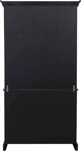 Miniatura 5 de Sunset Trading Buffet de recuerdo y gabinete iluminado, acabado negro/cereza