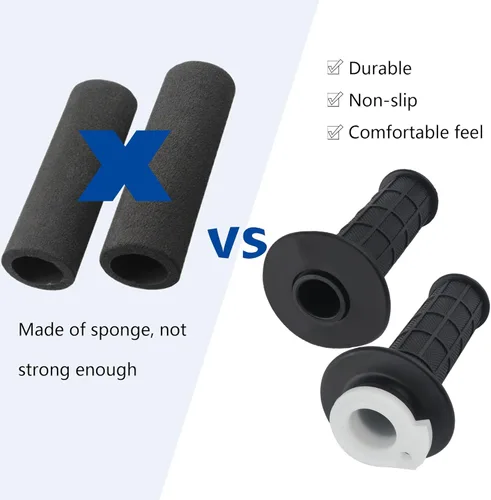 Miniatura 5 de Kit de Cable de Acelerador, Ensamblaje de Acelerador de 7/8" 22mm para Bicicleta con Acelerador Giratorio y Cables de Acelerador de 47", Empuñaduras