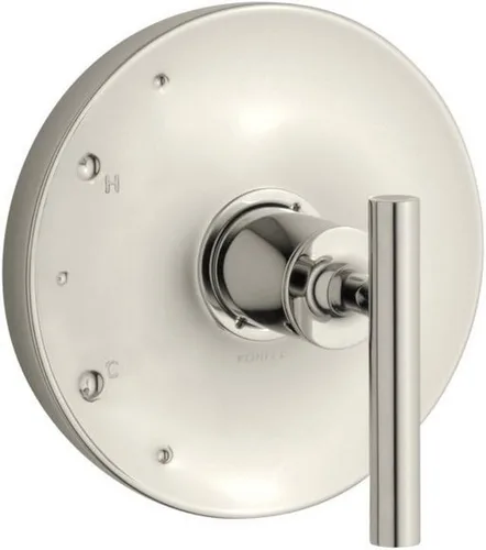 Miniatura 8 de KOHLER K-TS14423-4-BL Purist Rite-Temp - Moldura de válvula con manija de palanca, placa frontal con mango, solo molde, requiere válvula, negro mate
