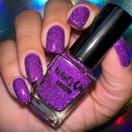 Miniatura 8 de Whats Up Nails - Plumingo Party Flash - Esmalte de uñas reflectante granate con dúocromo iridiscente brillante púrpura brillante barniz de esmalte