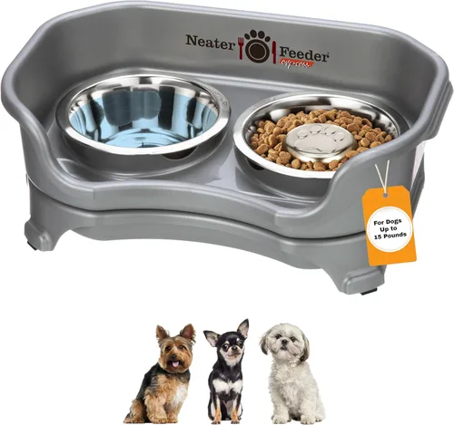 Miniatura 30 de Neater Feeder Express Cuencos para perros a prueba de desorden, elevados para razas de tamaño mediano a grande, cuenco de comida para perros sin