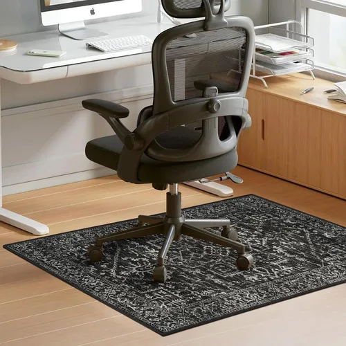 Tapete para Silla para Pisos Duros, QQpony 48"x36" Tapete para Silla de Oficina para Superficie Dura, Alfombra de Área para Sala de Estar, Tapete