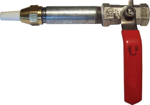 Pistola de boquilla de chorro de arena con soporte, válvula, punta, acero de larga duración