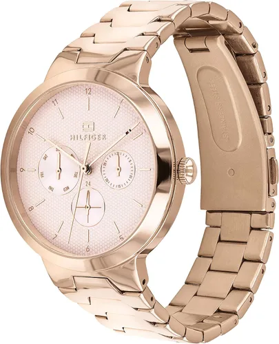 Miniatura 2 de Tommy Hilfiger Reloj multifunción de cuarzo de acero inoxidable y pulsera para mujer color clavel modelo 1782076 Carnation Reloj de cuarzo