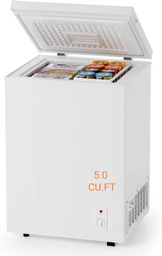 Miniatura 8 de Bodacious Congelador de Cofre de 3.5 pies cúbicos - Compacto, Energéticamente Eficiente y Silencioso Mini Congelador Profundo con Cestas Removibles
