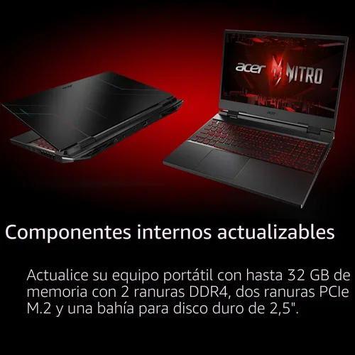 Miniatura 7 de Acer Nitro 5 AN515-58-525P Laptop para juegos Intel Core i5-12500H GPU NVIDIA GeForce RTX 3050 Laptop Pantalla IPS FHD de 15.6 pulgadas 144Hz