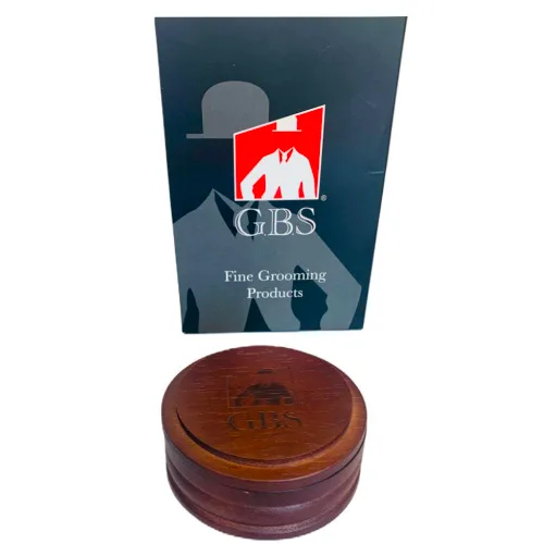 Miniatura 3 de G.B.S Juego de afeitado de madera, cepillo de afeitar sintético vegano mango de madera y jabón con jabón de afeitar natural 3 en 1 kit para hombres