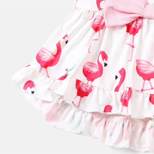 Miniatura 4 de PATPAT Conjunto de ropa de bebé niña de manga corta con volantes y pantalones florales