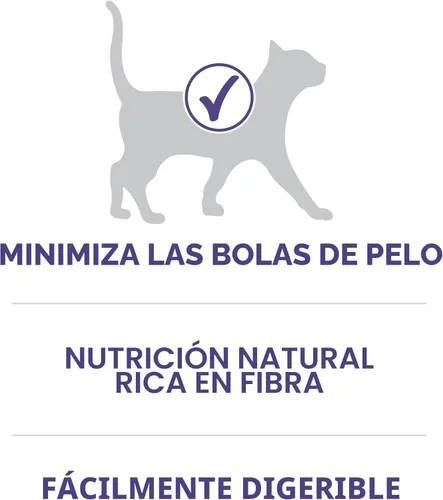 Miniatura 3 de Purina ONE Alimento natural para gatos para control de bolas de pelo, fórmula +PLUS Hairball - Bolsa de 16 libras