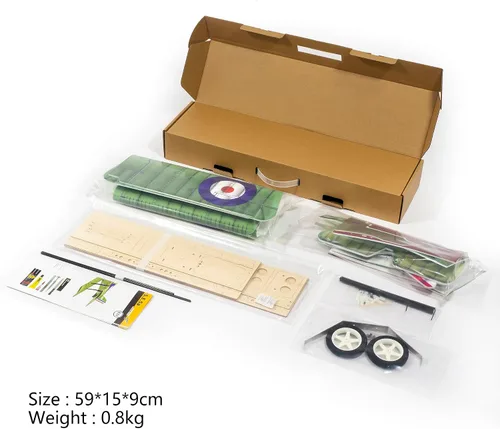 Miniatura 7 de VilogaRC E33 S.E.5A 31.496 in Wingspan Foam RC Avión para Adultos DIY Ala Fija Biplano Warbird KIT+Power Combo - (KIT+Motor+ESC+Servos)