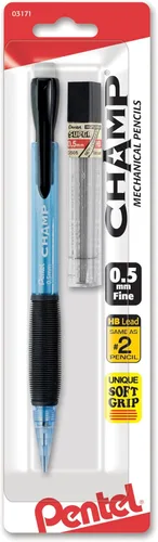 Miniatura 10 de Pentel Champ Starter Set con lápiz automático con plomo, (0.020 in), surtido, paquete de 2 (A2CBP)
