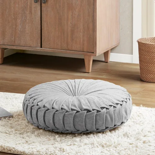 Miniatura 10 de Intelligent Design Azza Almohada de Piso, Cojines Grandes para Sentarse para Adultos, Almohada de Piso para Meditación o Yoga, Chenille Lustroso
