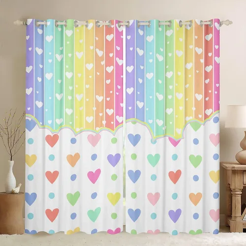 Miniatura 37 de Manfei Cortinas opacas negras de panal de abeja con luces de neón azul real, tratamientos de ventana con estampado geométrico hexagonal, decoración