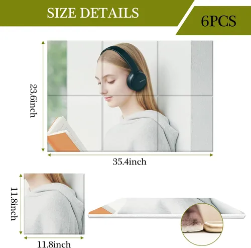 Miniatura 4 de Paneles de pared personalizados insonorizados, paneles acústicos personalizados, arte de pared, carga tu propia obra de arte, panel decorativo