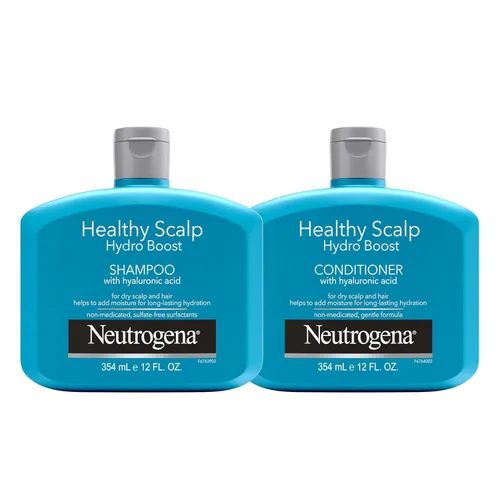 Neutrogena Healthy Scalp Hydro Boost - Juego de champú y acondicionador con ácido hialurónico, champú y acondicionador hidratante que ayuda a