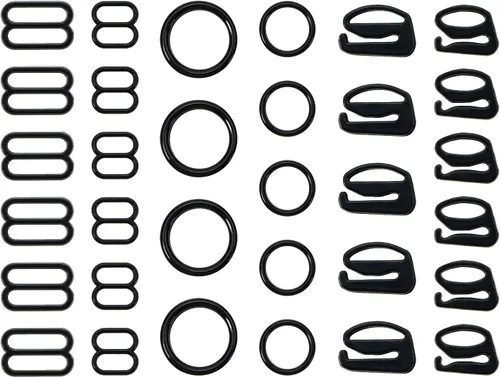 Miniatura 8 de Tupalizy 240 ganchos de correa de sujetador para coser bikini halter traje de baño tops lencería anillos nylon traje de baño clips cierre