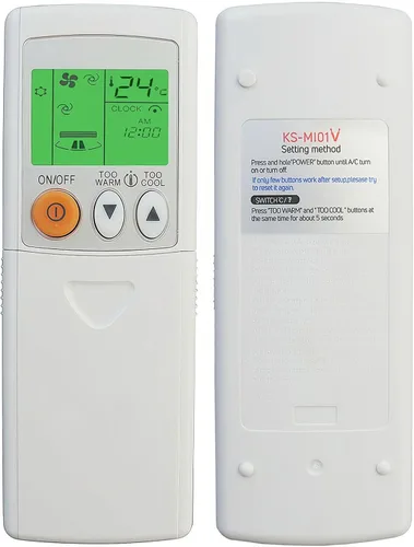 Miniatura 5 de Mando a distancia de repuesto universal para todos los acondicionadores de aire Mitsubishi (Fahrenheit)