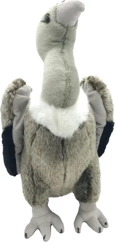 Miniatura 2 de JIANEEXSQ Linda vida como buitre de peluche, juguete de simulación de buitre cineroso, regalo de cumpleaños para niños, 14 pulgadas