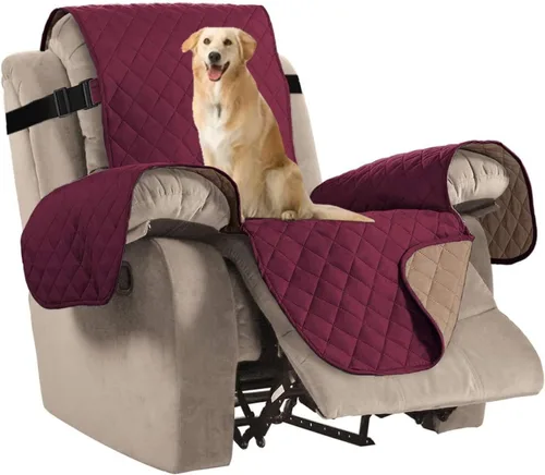 Miniatura 10 de H.VERSAILTEX Fundas Acolchadas Reversibles para Sillones Reclinables, Funda para Silla Reclinable Resistente al Agua, Protector de Muebles Lavable