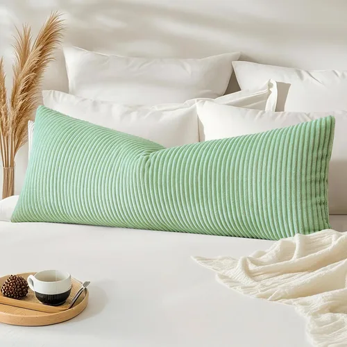 Miniatura 71 de Artscope Fundas de Almohada de Pana a Rayas Acogedoras Súper Suaves Decorativas Cuadradas Fundas de Cojín para Sofá Sillón Dormitorio Decoración