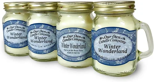 Miniatura 5 de Our Own Candle Company - Mini vela perfumada en tarro con eliminador de humo, 3.5 onzas (paquete de 4)
