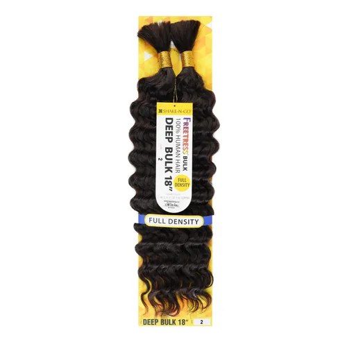 Miniatura 2 de FreeTress - Trenzas de cabello humano profundo a granel de 18 pulgadas (paquete de 1, 2)