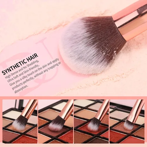 Miniatura 6 de DUcare Juego de brochas de maquillaje profesional 27 piezas+peine de pestañas