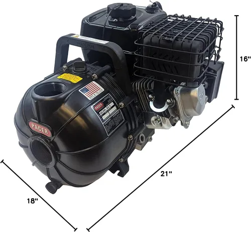 Miniatura 5 de Pacer Bombas SE2PL E5.5 Bomba de transferencia de agua multiusos con entrada y salida de 2 pulgadas, 150 GPM