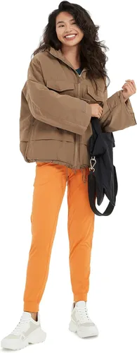 Miniatura 3 de Pantalones deportivos de cintura alta con bolsillos para mujer, pantalones deportivos cónicos para correr, yoga, entrenamiento, atléticos