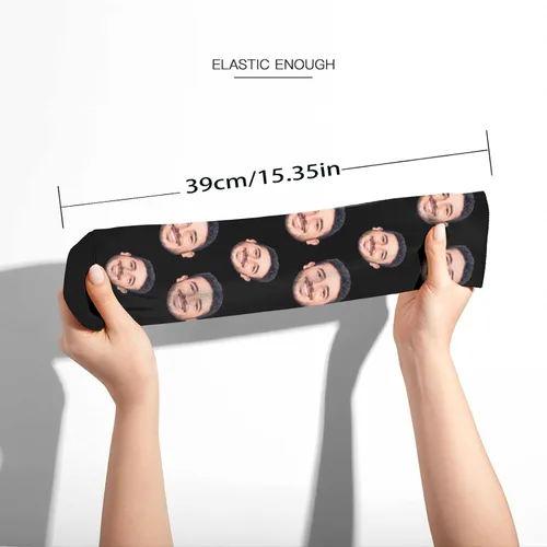 Miniatura 3 de D-Story Calcetines personalizados con foto fabricados en Estados Unidos, calcetines personalizados con imagen, regalo del día del padre
