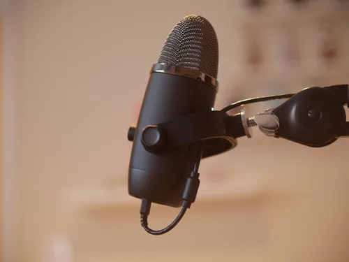 Miniatura 2 de Desk Cookies Blue Yeti X Adaptador de micrófono de 3/8 pulgadas, accesorio de brazo de brazo, soporte de brazo de micrófono roscado duradero, Negro