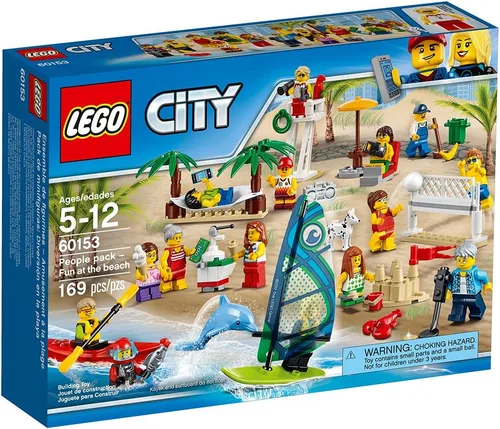 Miniatura 6 de LEGO City Town People Pack - Fun at The Beach 60153 Kit de construcción (169 piezas)
